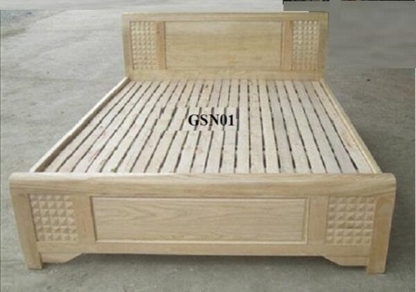 Giường ngủ gỗ sồi GSN01