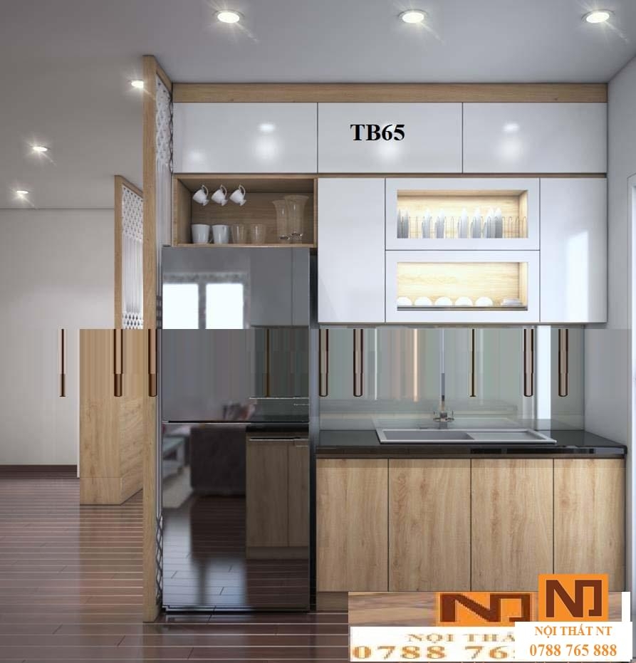 Tủ bếp hiện đại TB65 gỗ công nghiệp