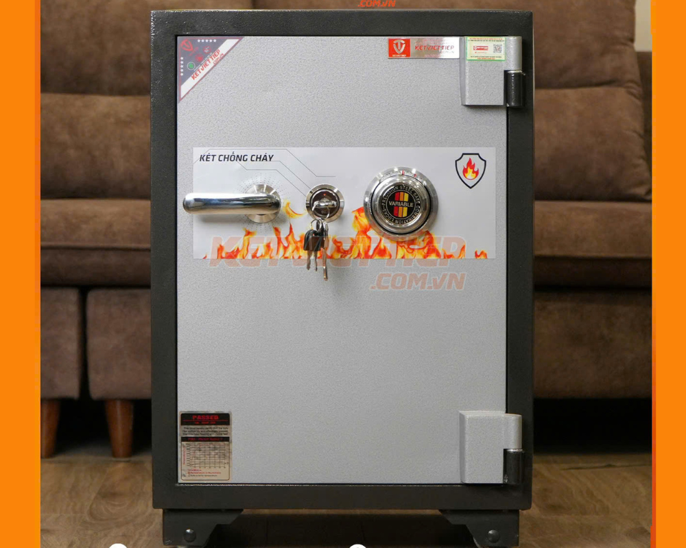 Két sắt Việt tiệp khóa cơ an toàn KV100DM - Két sắt tại Tam Kỳ, Đà Nẵng