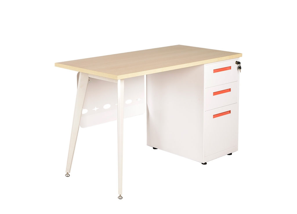 Bàn làm việc nhân viên 1m2 có hộc LUX120SHLYC10-LUX120HLYC10 mẫu bàn làm việc có hộc