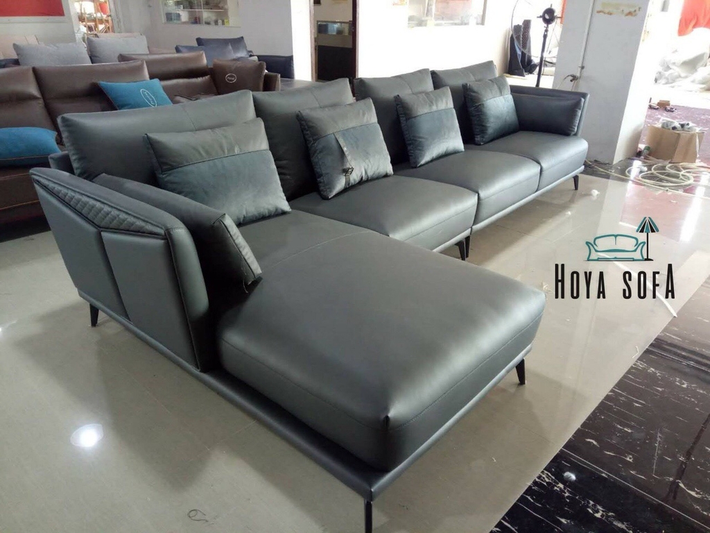 Sofa phòng khách hiện đại da cao cấp GP46- Sofa Tam Kỳ 46