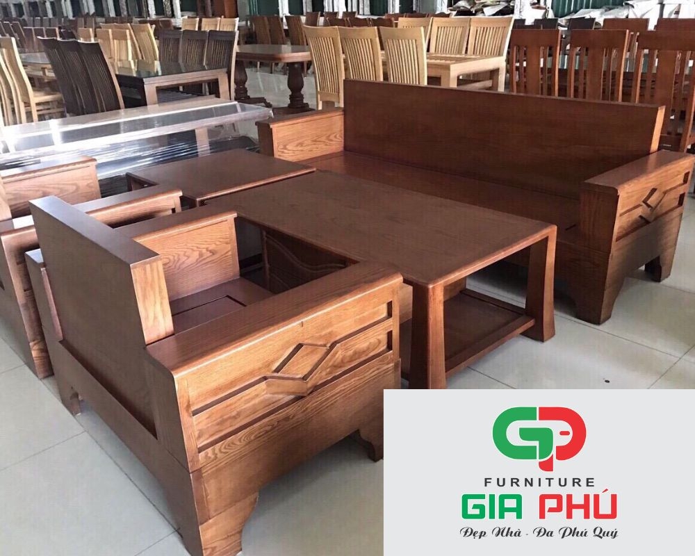 Bộ Sofa Gỗ TM54 GT - Nội Thất Gia Phú