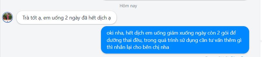 uống trà sau 2 ngày hết tụ dịch