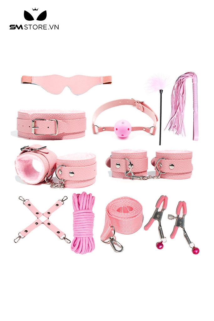 SMT194 - Bộ đồ chơi SM 18+ gồm 11 món, 3 màu đen trắng đỏ