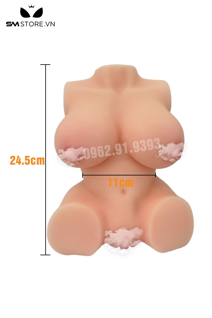 SMT1070 - Búp bê tình dục silicon nửa người có âm đạo và ngực nở