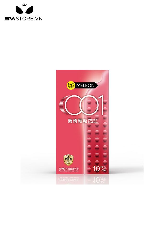 SMT375 - Bao cao su mỏng nhẹ có gai hộp 10 cái với gấp đôi gel trơn