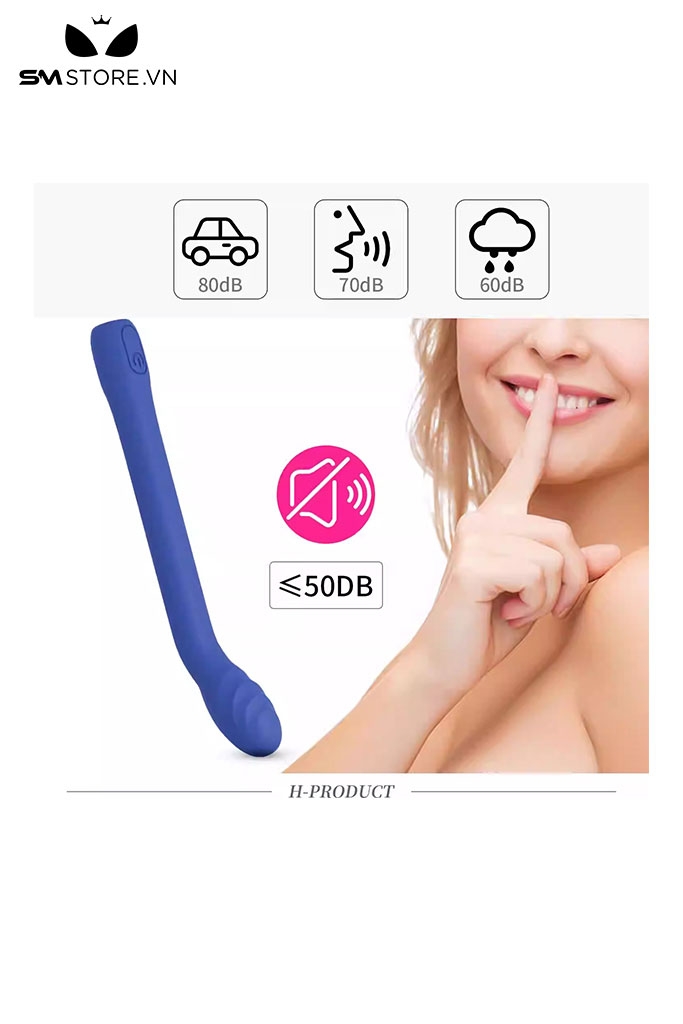 SMT1179 - Máy rung xanh silicon mềm có 10 tần số kích thích điểm G