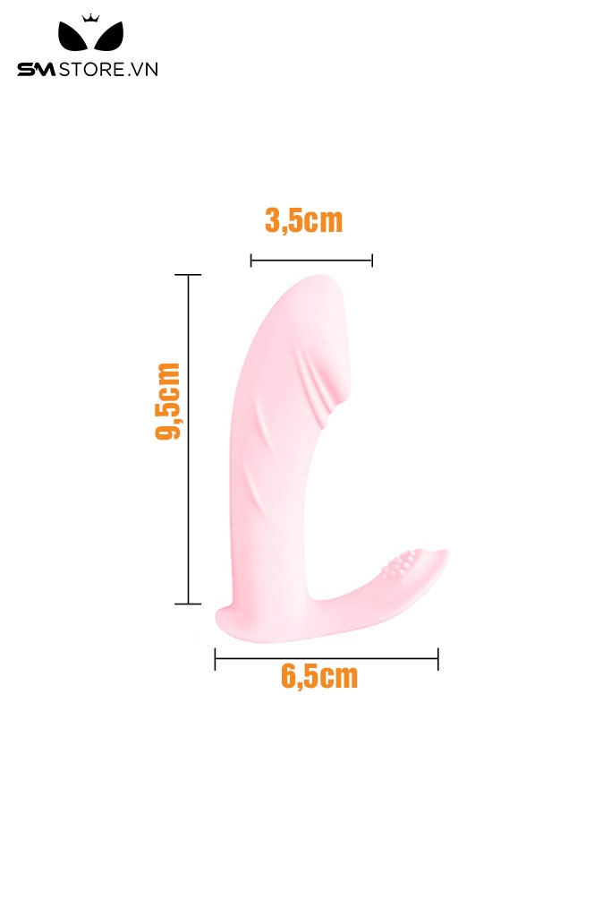 SMT427 - Dương vật giả rung điều khiển từ xa chất liệu silicon dài 96mm