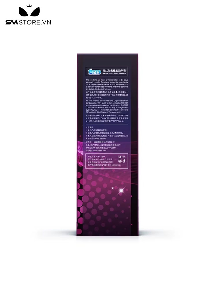 SMT1510 - 30 bao cao su bôi trơn có hạt nổi kích thích điểm G