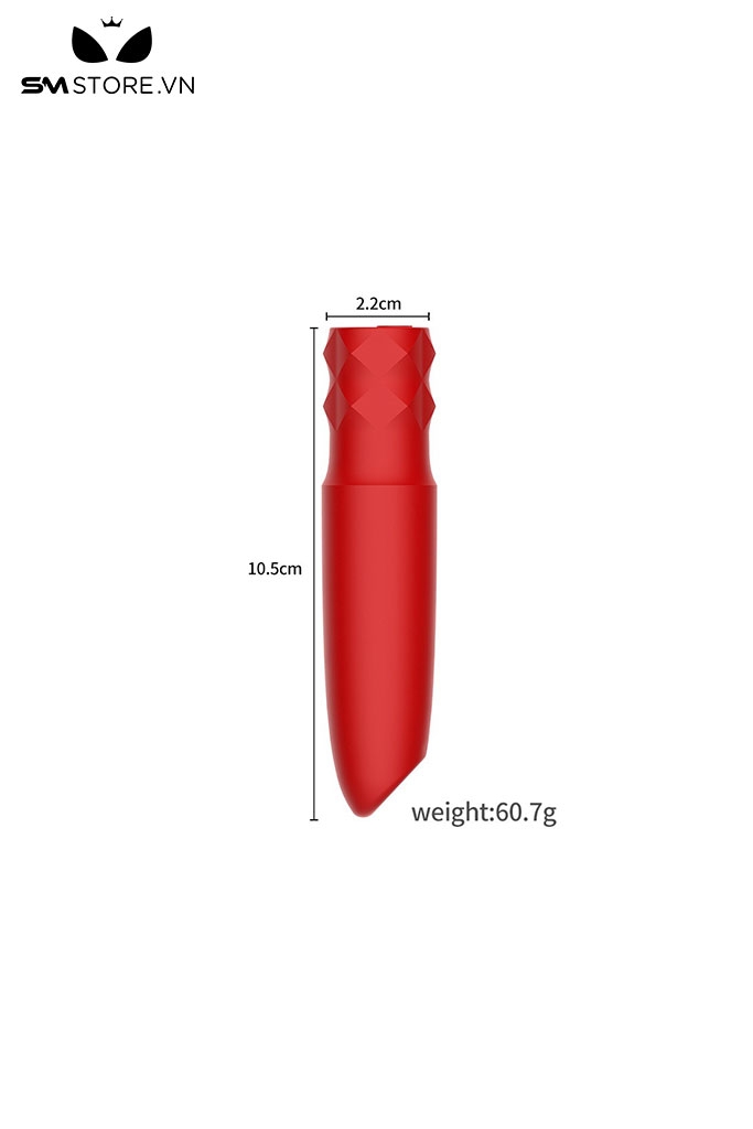 SMT1231 - Trứng rung mini ngụy trang thỏi son có 10 tần số sạc điện