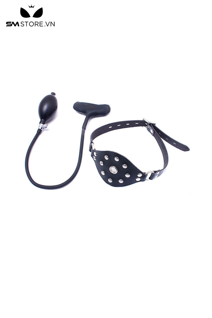 SMT928 - Pump gag cao su có nhiều nút để thay đổi màu đen