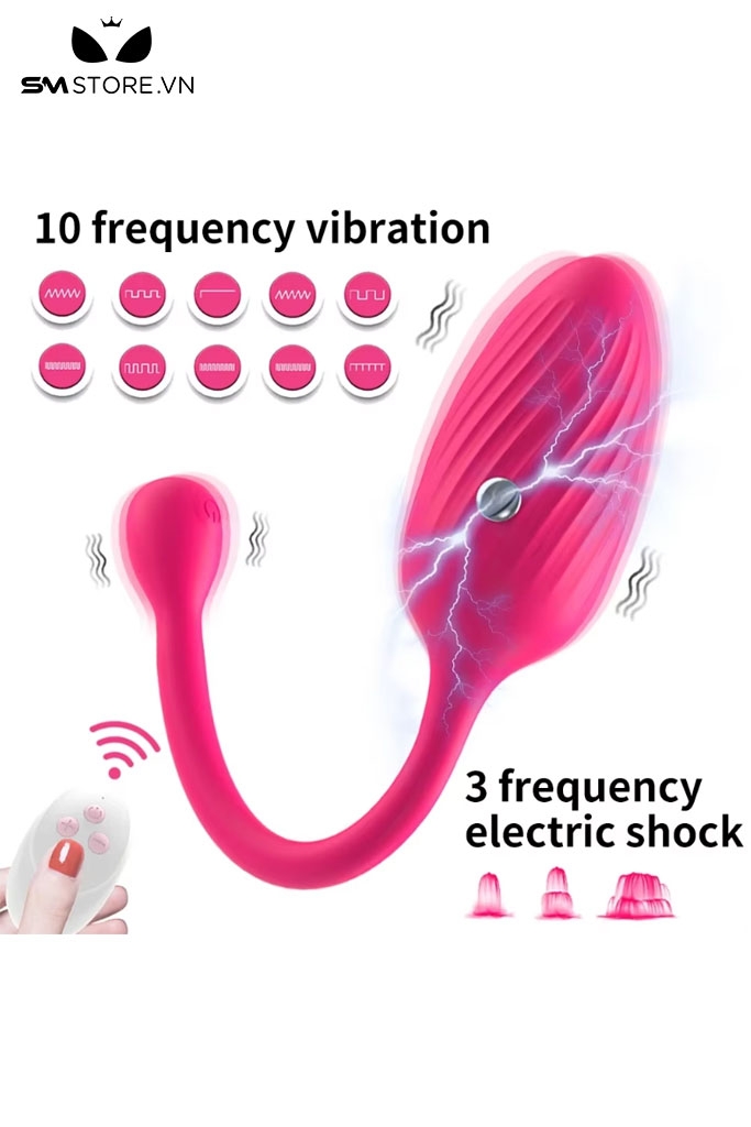 SMT2073 - Trứng rung sốc điện điều khiển từ xa có 10 chế độ