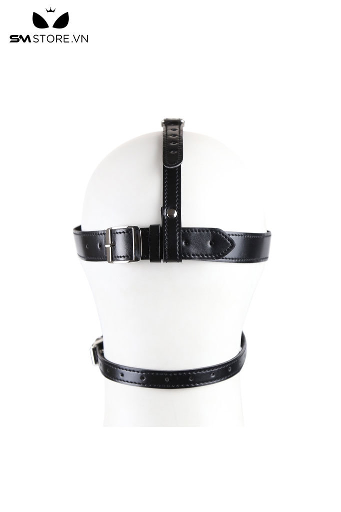 SMT1515 - Ball gag mix mặt nạ tình yêu chất liệu da PU có nấc chỉnh