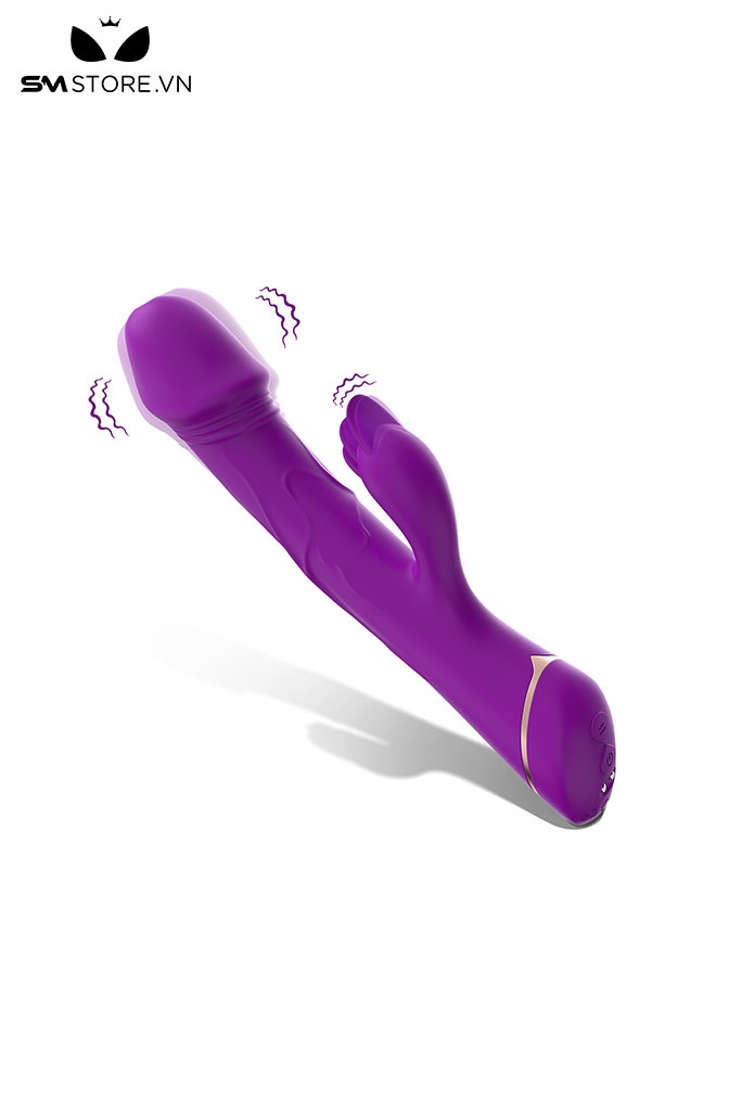 SMT430 - Dương vật giả rung thiết kế 3 lưỡi liếm hột le