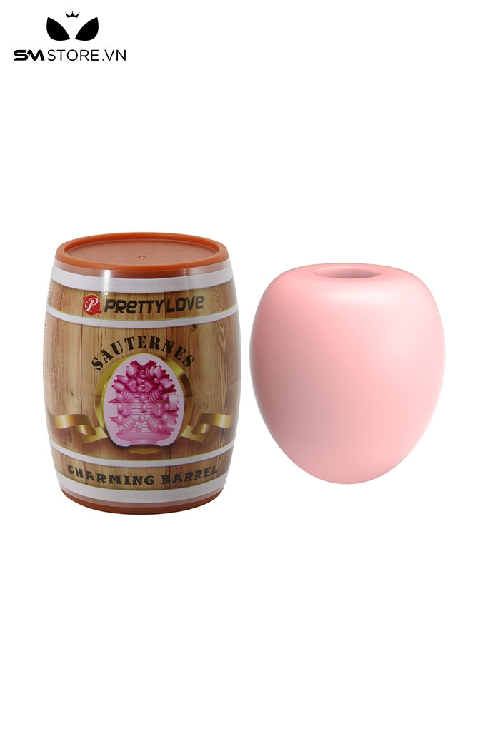 SMT296 - Cốc thủ dâm với thiết kế thùng gỗ chất liệu silicon đàn hồi dài 67mm