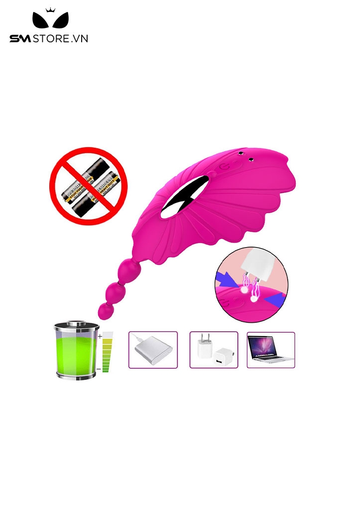 SMT811 - Quần chip rung silicon hình con cá điều khiển từ xa dài 105mm