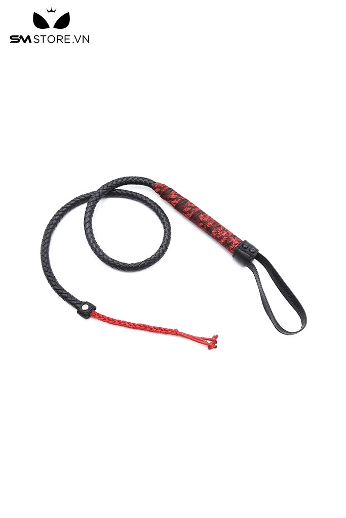 SMT420 - Roi da tình yêu với họa tiết cán cầm hoa văn màu đỏ dài 72cm