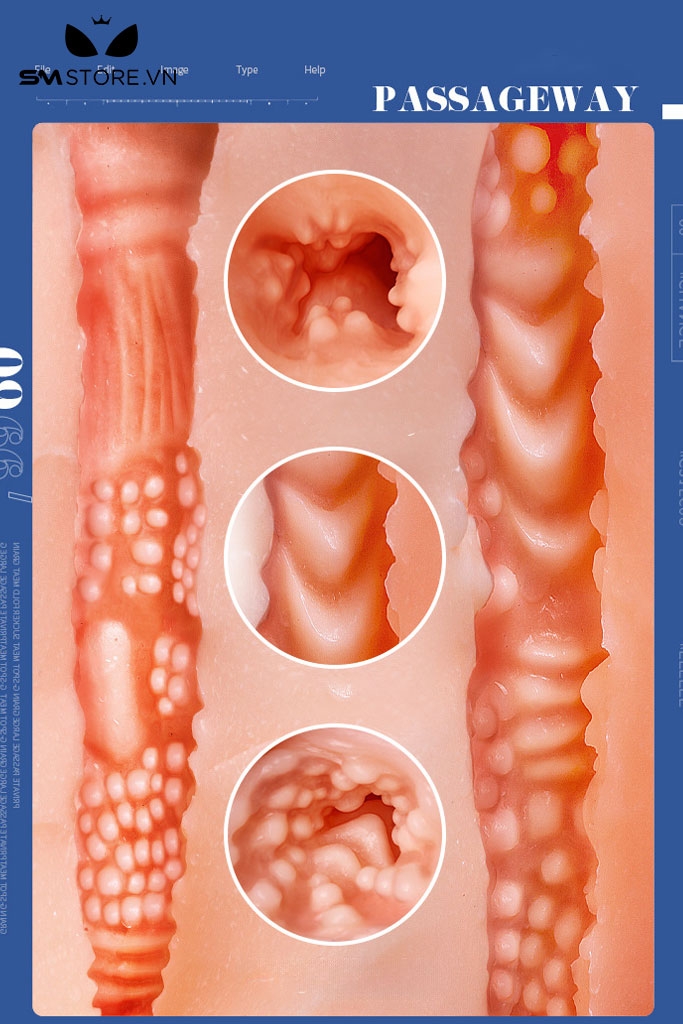 SMT1084 - Búp bê tình dục silicon có âm đạo se khít mông và ngực