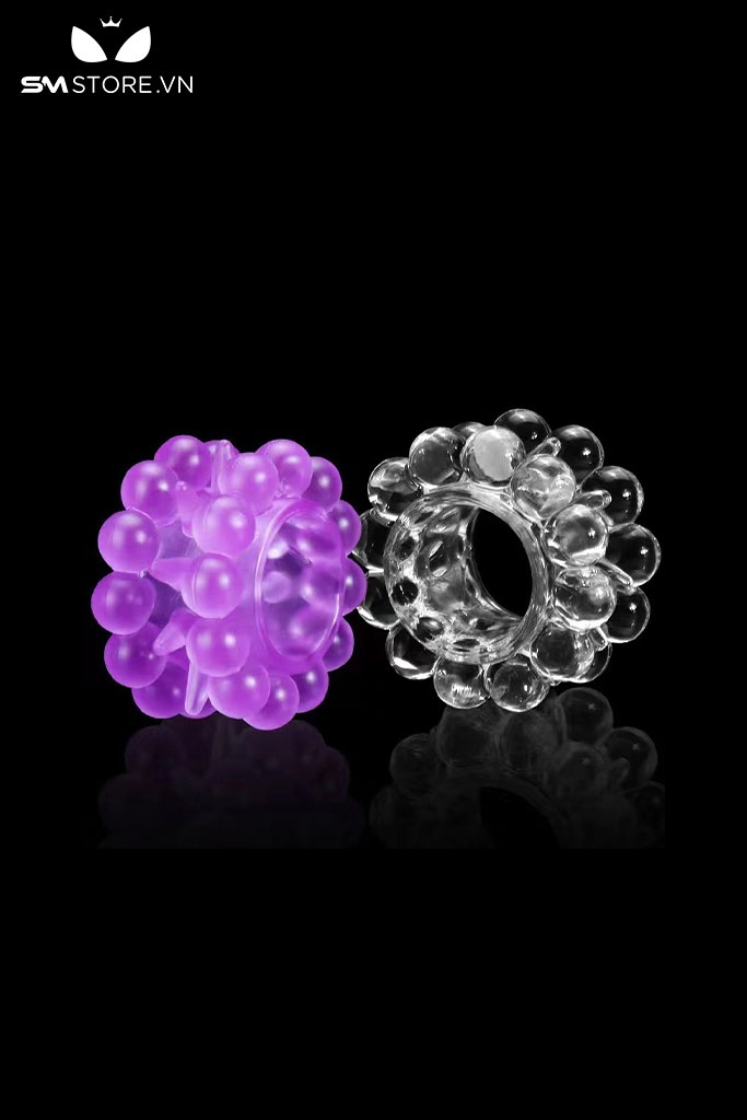 SMT567 - Vòng đeo dương vật bi gai silicon co giãn tốt đường kính 17mm