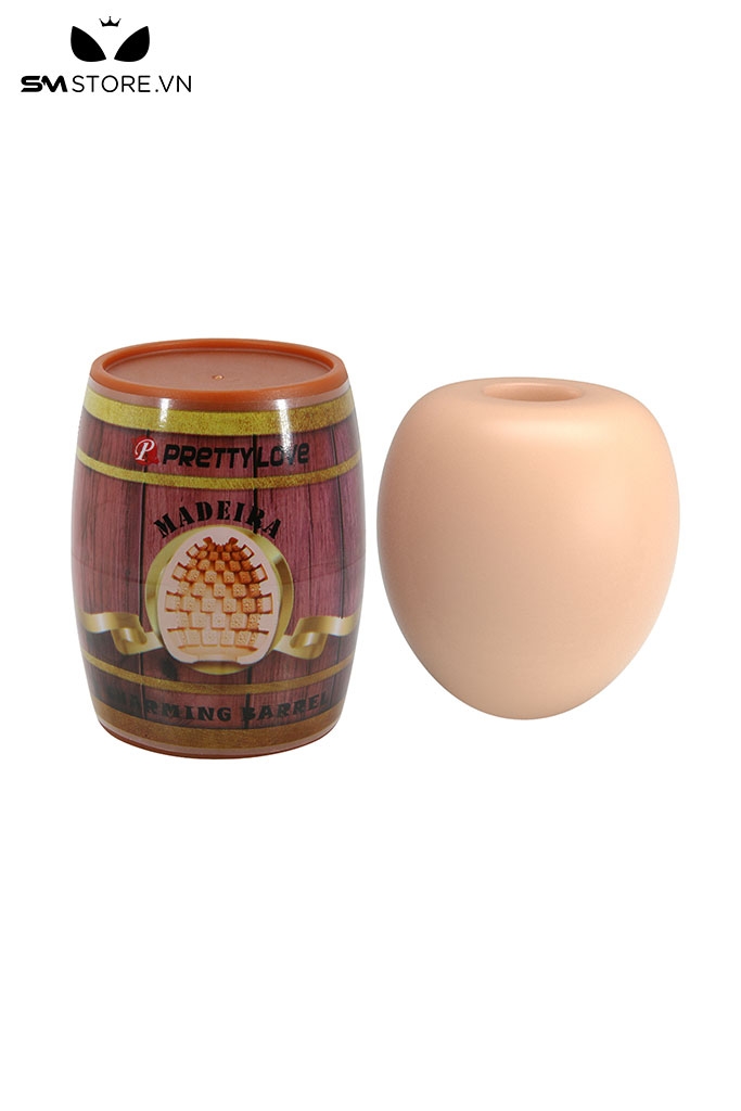 SMT296 - Cốc thủ dâm với thiết kế thùng gỗ chất liệu silicon đàn hồi dài 67mm