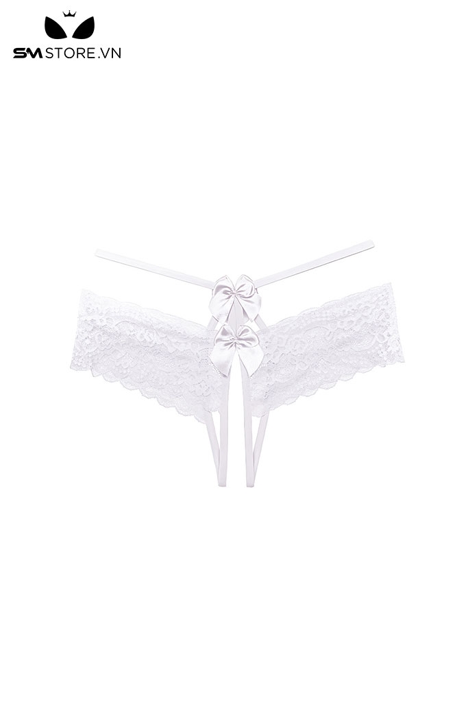 SMS493 - Quần lót xẻ đáy thiết kế dây eo đính nơ cực sexy
