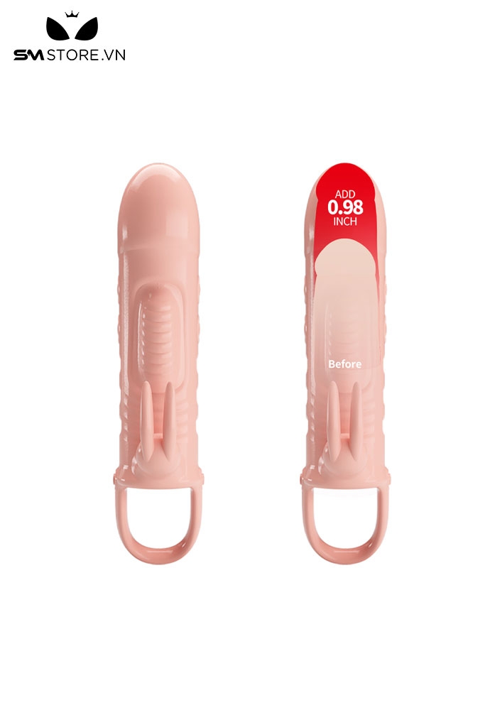 SMT1467 - Bao cao su đôn dên có đầu bo tròn gân và gai dài 13cm