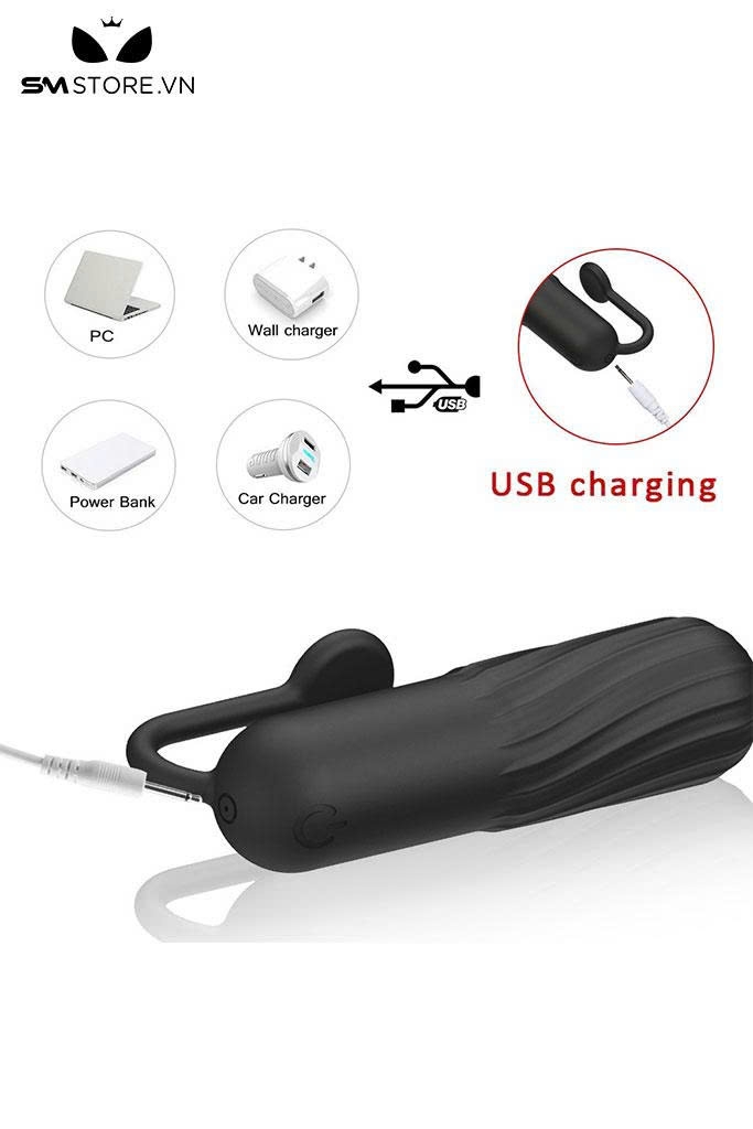 SMT1247 - Trứng rung mini hình viên đạn có 10 tần số dài 85mm