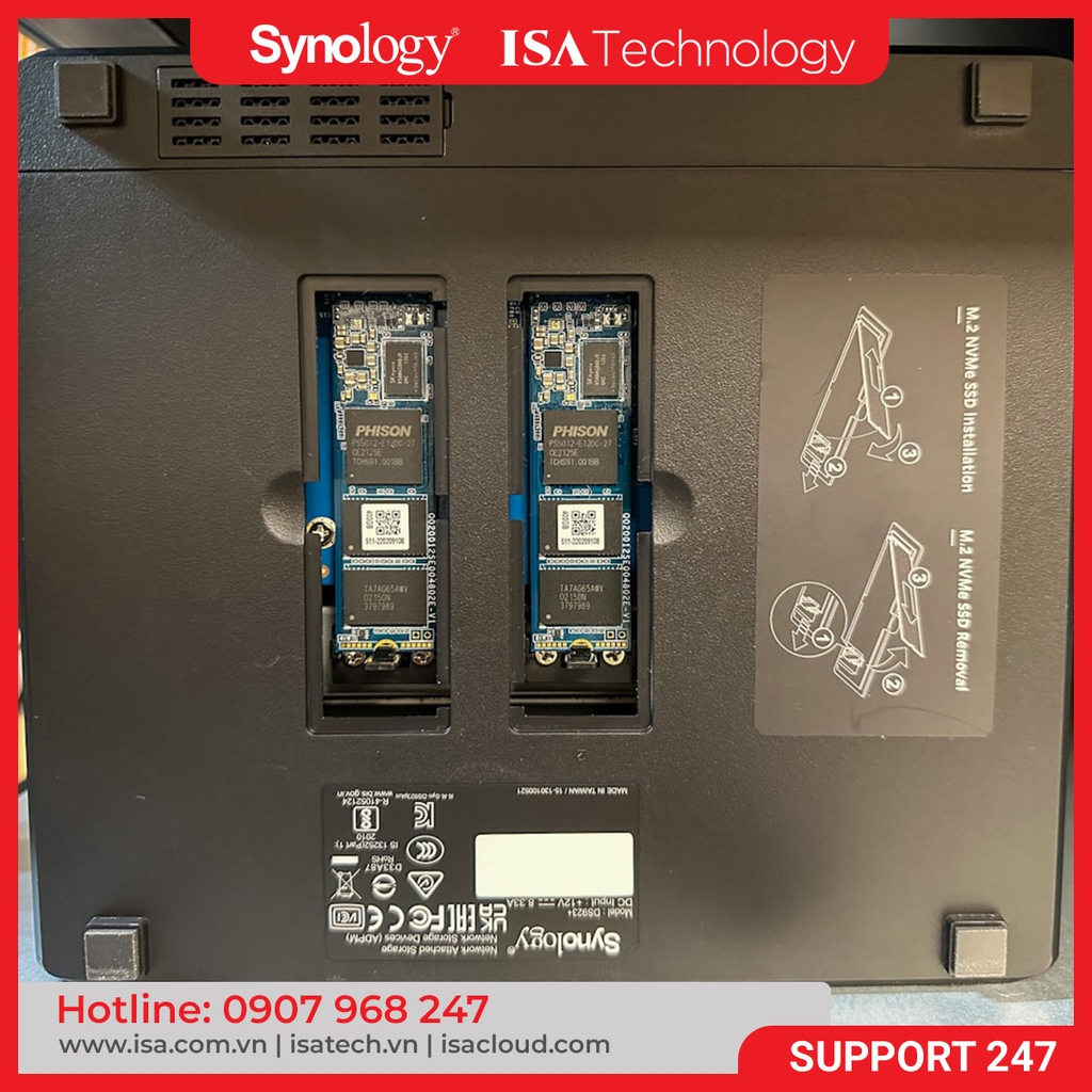 Ổ cứng SSD Synology SNV3410- 800G 800GB M.2 2280 NVMe SSD, 5Y WTY_SNV3410-800G