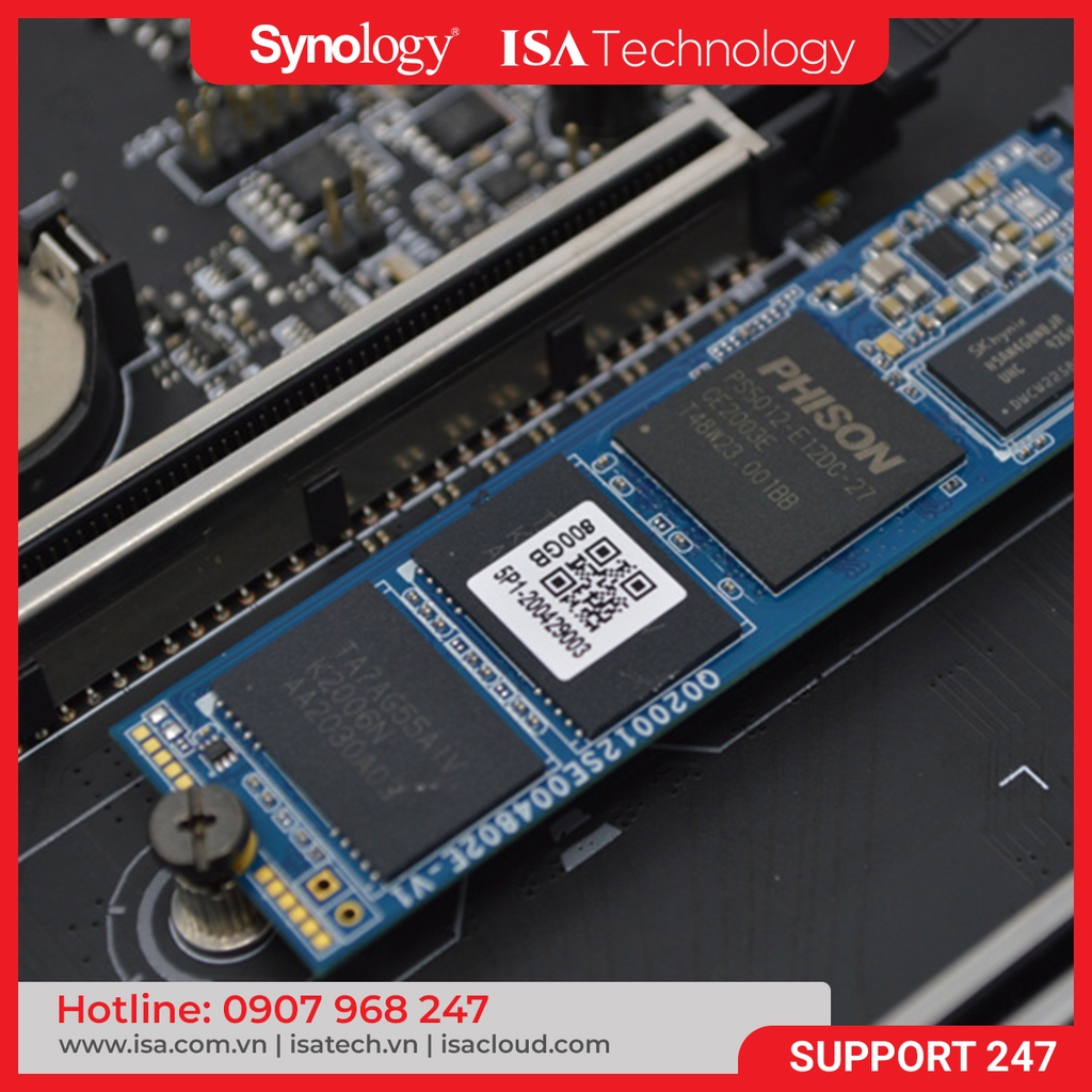 Ổ cứng SSD Synology SNV3410- 800G 800GB M.2 2280 NVMe SSD, 5Y WTY_SNV3410-800G