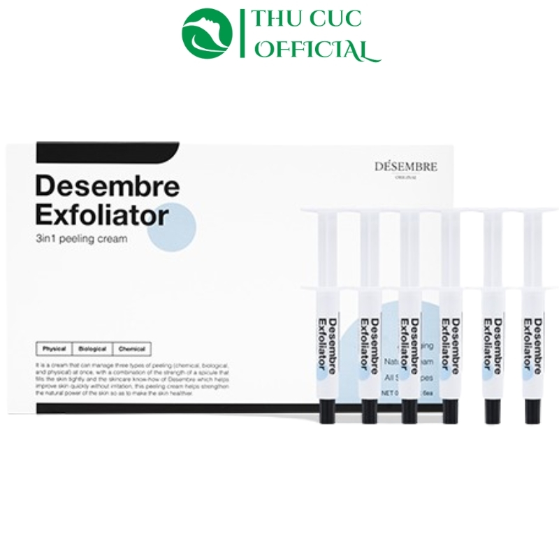 Bộ vi kim tảo biển dạng Kem Desembre Exfoliator 3in1 Peeling Cream