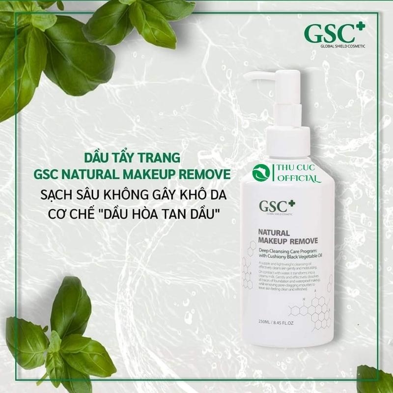 Dầu tẩy trang  GSC+ Natural Makeup Remove size 250ml