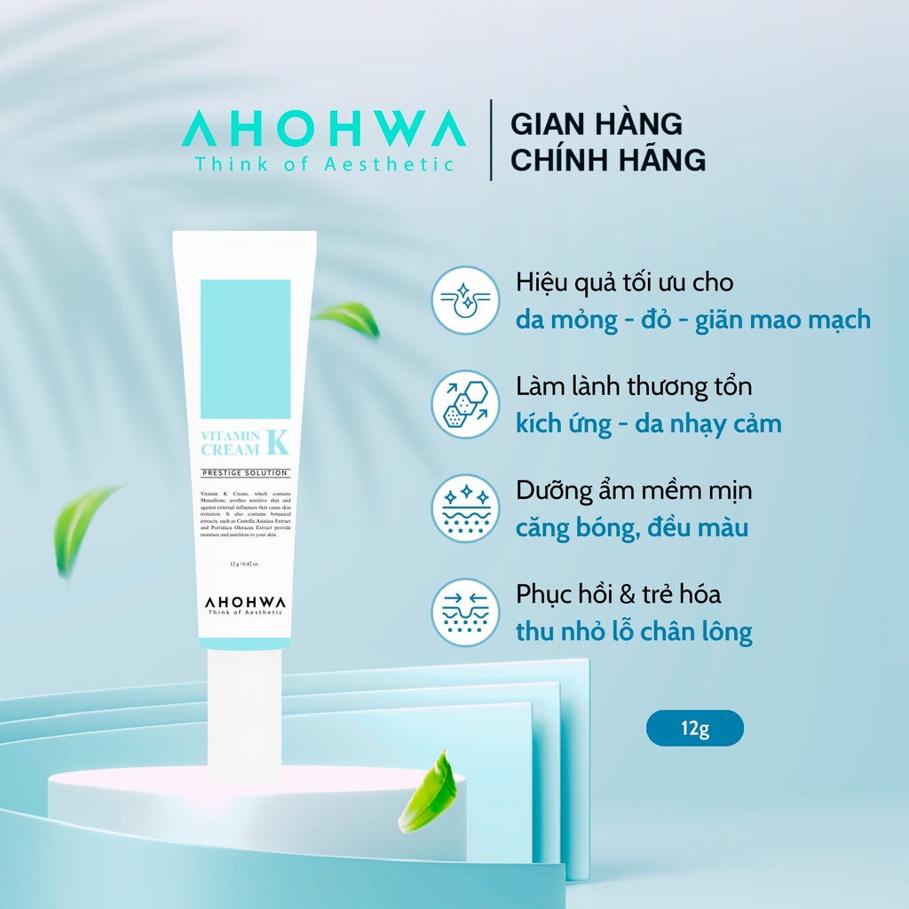 Kem Dưỡng Phục Hồi Ahohwa Vitamin K Cream 80g