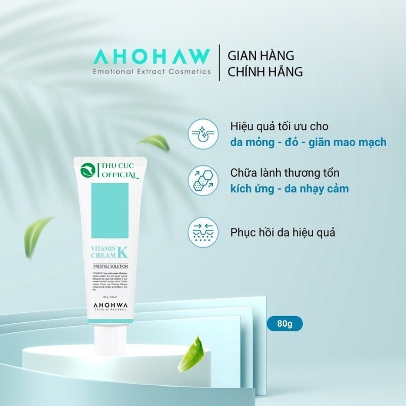 Kem Dưỡng Phục Hồi Ahohwa Vitamin K Cream 80g