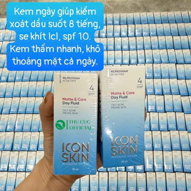 Kem dưỡng ngày ICON SKIN Day Fluid 30ml - cho da dầu mụn