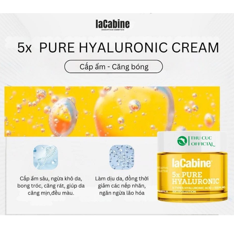 Kem dưỡng Lacabine 5x Pure Hyaluronic Cream 50ml
