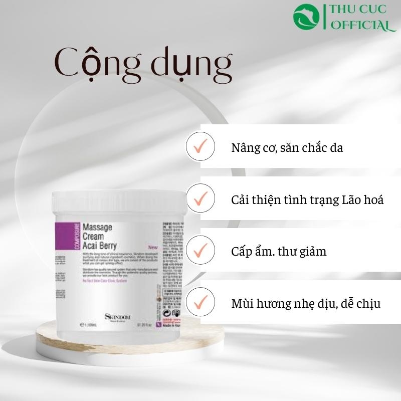 Kem Massage Skindom Cream Acai Berry