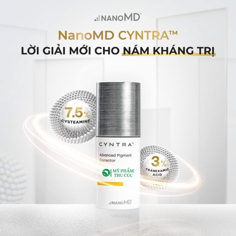 Kem nám Cyntra NanoMD  Advanced Pigment Corrector 20ml - Sáng da, mờ thâm nám