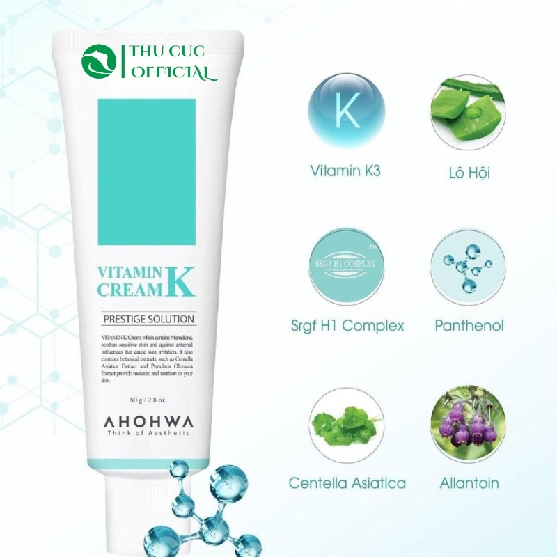 Kem Dưỡng Phục Hồi Ahohwa Vitamin K Cream 80g