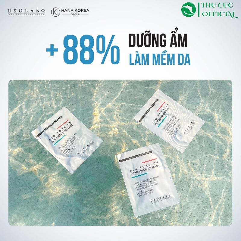 Kem ủ trắng toàn thân Usolab Bio Tone Up Whitening Body Mask
