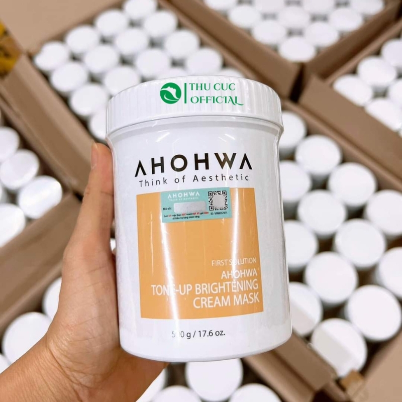 Mặt nạ kem ủ trắng Ahohwa Tone-Up Brightening Cream Mask 500g