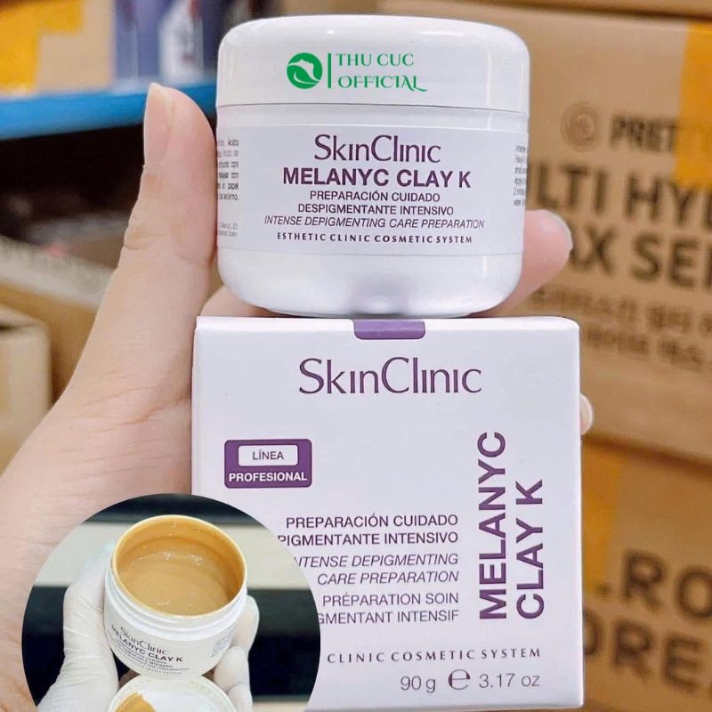 Peel da SkinClinic Melanyc Clay K 90g - Bong mạnh cho da nám mảng