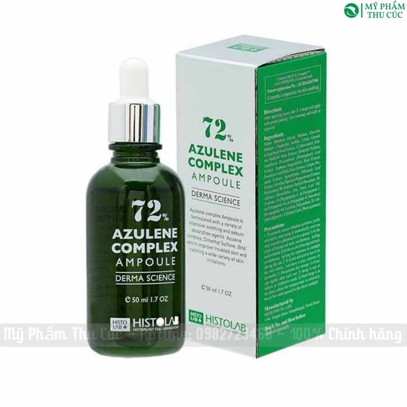 Serum Histolab Azulene Complex Ampoule 72% - Giảm viêm, kiềm dầu, sạch mụn