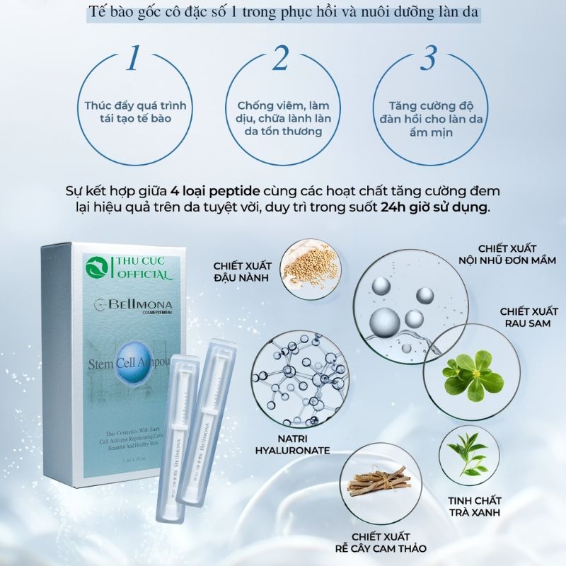 Tế Bào Gốc Bellmona Stem Cell Ampoule 1ml* 30 ống