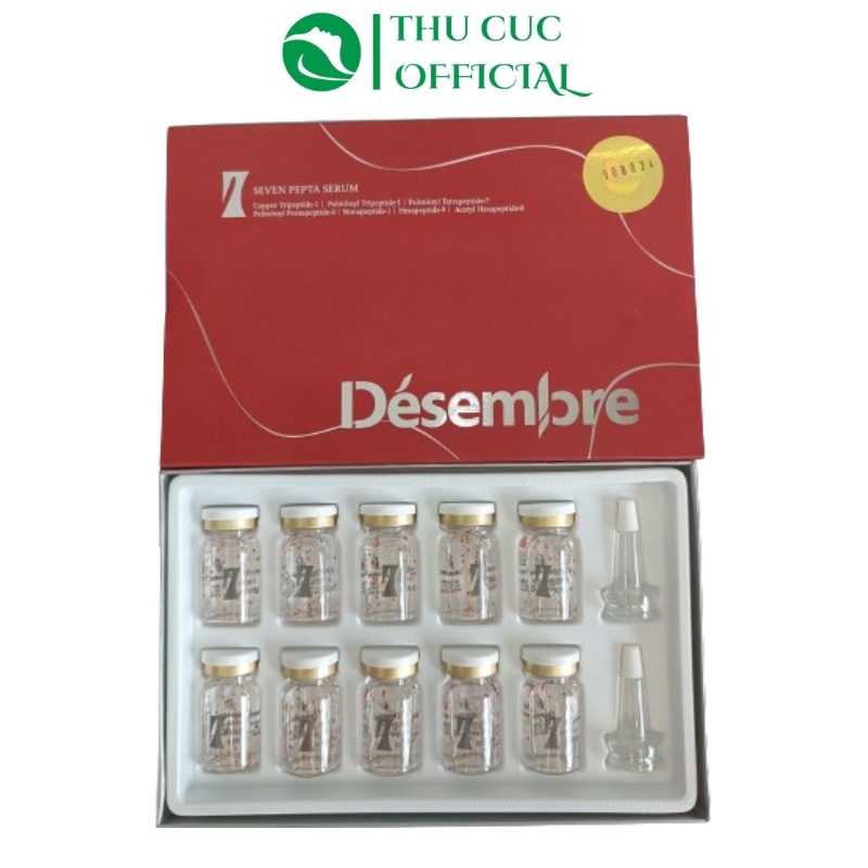 Tế Bào Gốc Phục Hồi, Chống Lão Hóa, Dưỡng Trắng Da Desembre Seven Pepta Serum (10 lọ)