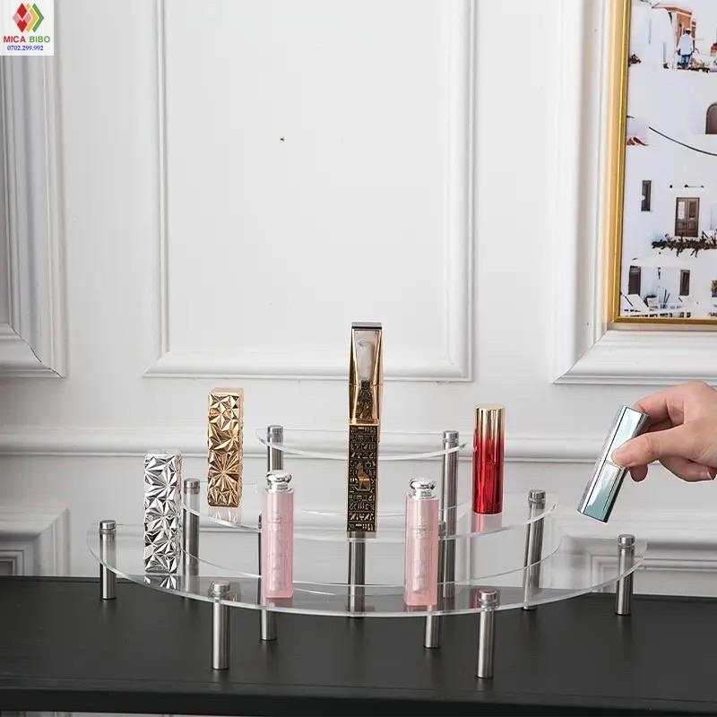 Combo 3 kệ mica trưng bày sản phẩm - Dày 3mm 4mm 5mm - 10 màu sắc