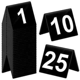 Combo 10-50 Thẻ số để bàn mica, dày 2mm, dùng cho quán ăn, Cafe, nhà hàng, tiệc sinh Nhật, cưới, thiết kế theo yêu cầu