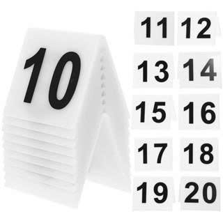 Combo 10-50 Thẻ số để bàn mica, dày 2mm, dùng cho quán ăn, Cafe, nhà hàng, tiệc sinh Nhật, cưới, thiết kế theo yêu cầu