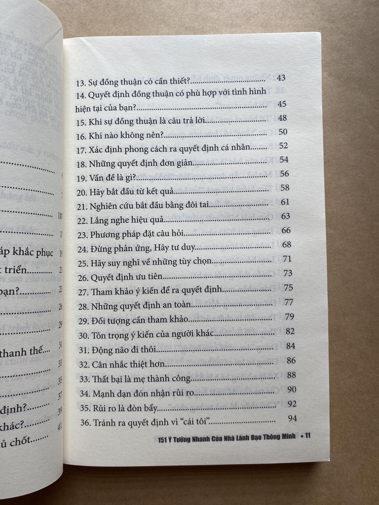 151 Ý Tưởng Nhanh Của Nhà Lãnh Đạo Thông Minh