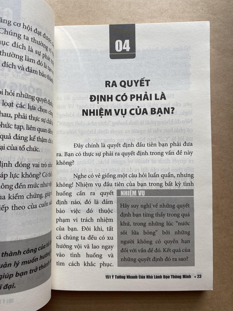 151 Ý Tưởng Nhanh Của Nhà Lãnh Đạo Thông Minh