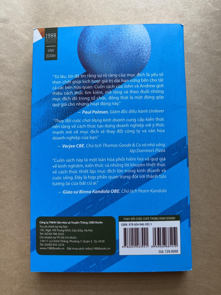 Thay đổi cuộc chơi trong kinh doanh